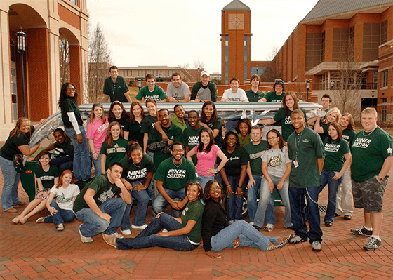 Students on campus